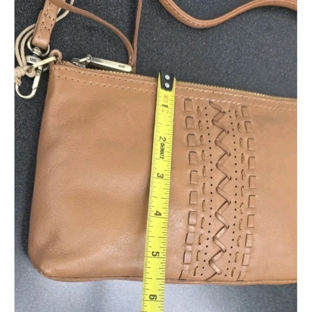 New HOBO‎ Darcy Adjustable Brown Leather Crossbody Harvest Wheat Boho Purse Bag